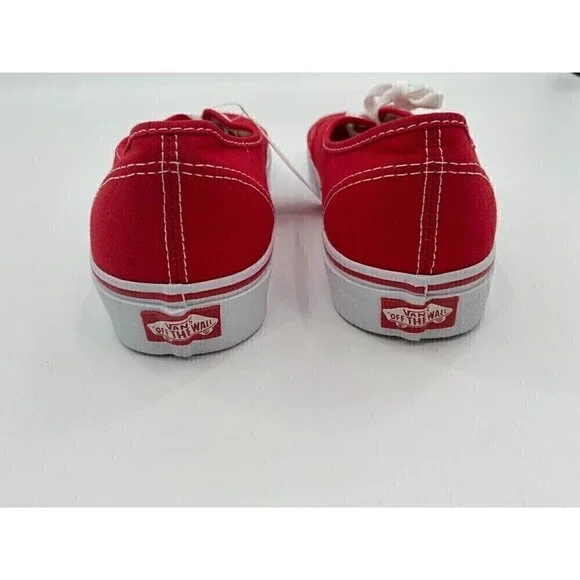 Vans Authentic RED Unisex Shoes Women Size 11 (Men Size 9.5) - Picture 4 of 8